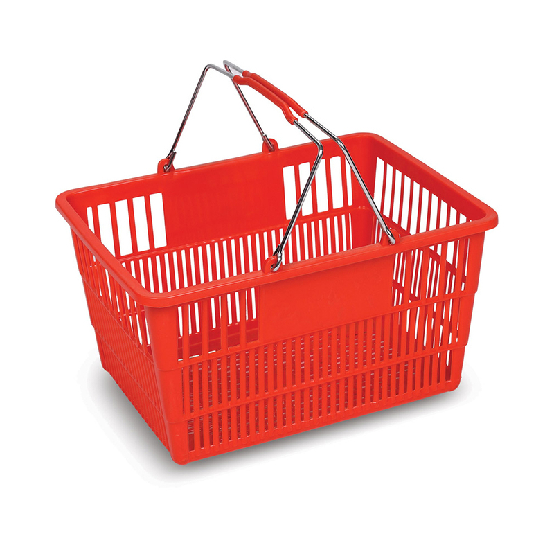 ECOBOX JSSBT06 22L handle basket Compressive Retro Big Mac Storage Black Shopping Basket